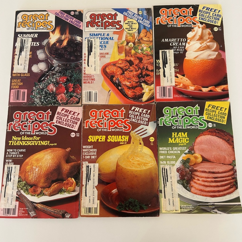 Vintage 1982/1983 collection of Great Recipes of the World collection.